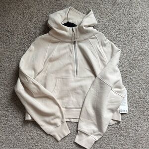 NEW! Lululemon Scuba Oversized 1/2 Zip Hoodie WHTO color code - Off white XL/XXL